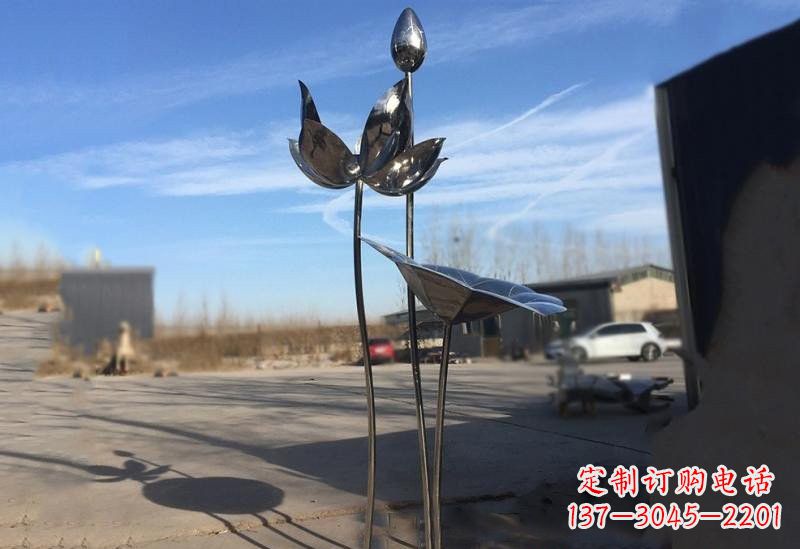 贵阳不锈钢荷花雕塑精美的艺术瑰宝