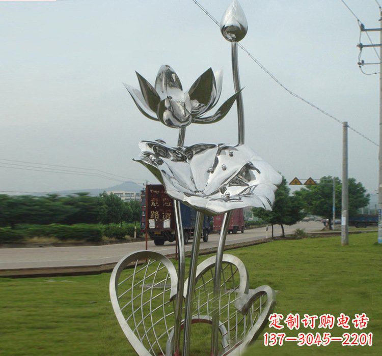 贵阳不锈钢荷叶雕塑——精美优雅的艺术品