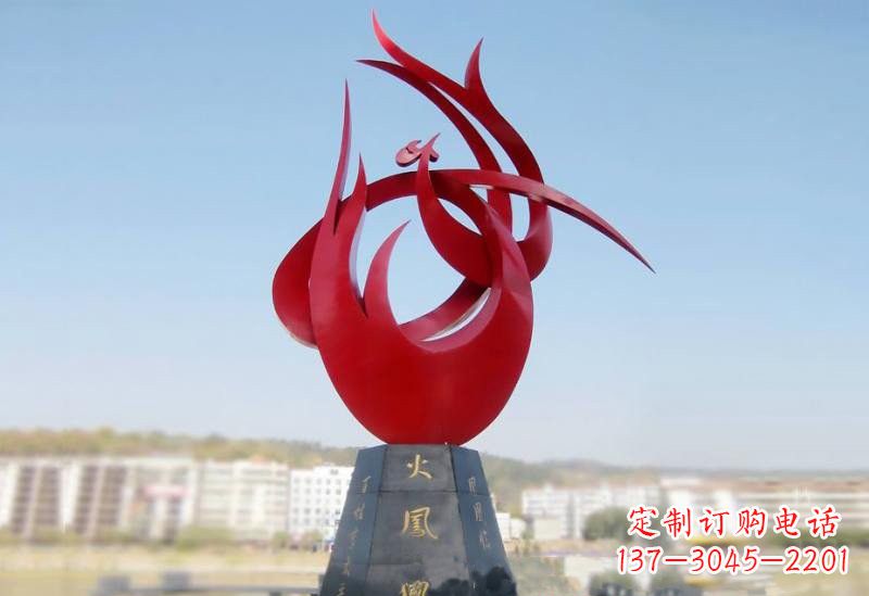 贵阳凤凰雕塑——点缀不锈钢公园