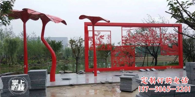 贵阳不锈钢剪纸龙凤雕塑精美雕刻传承古老文化
