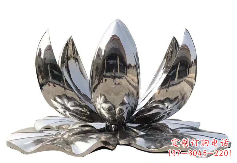 贵阳不锈钢公园镜面莲花雕塑光彩夺目