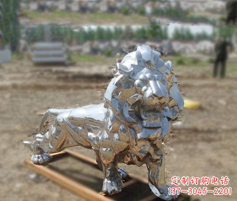 贵阳不锈钢雕刻的狮子