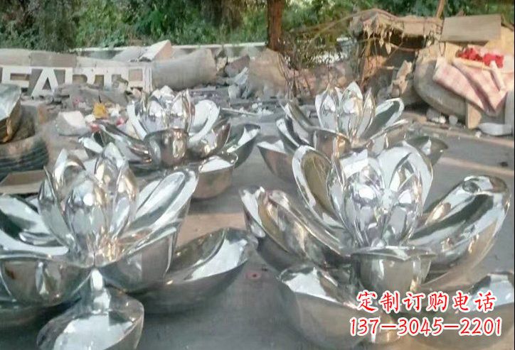贵阳不锈钢莲花雕塑一件象征着美丽与自由的作品