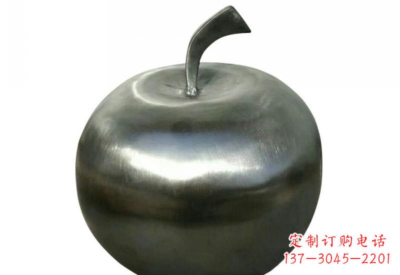 贵阳不锈钢苹果雕塑精美的艺术之作