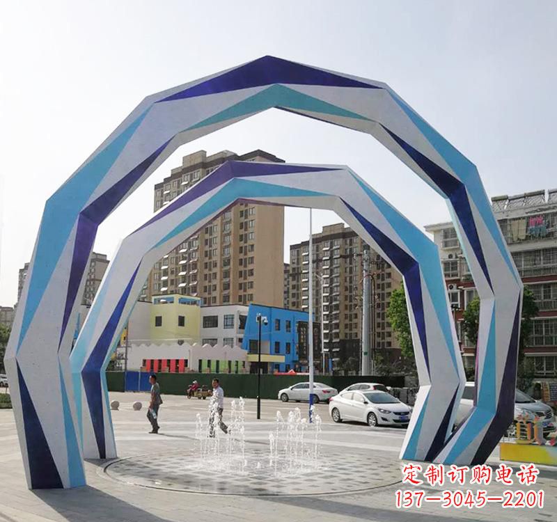 贵阳不锈钢拱门雕塑令人惊叹的艺术品