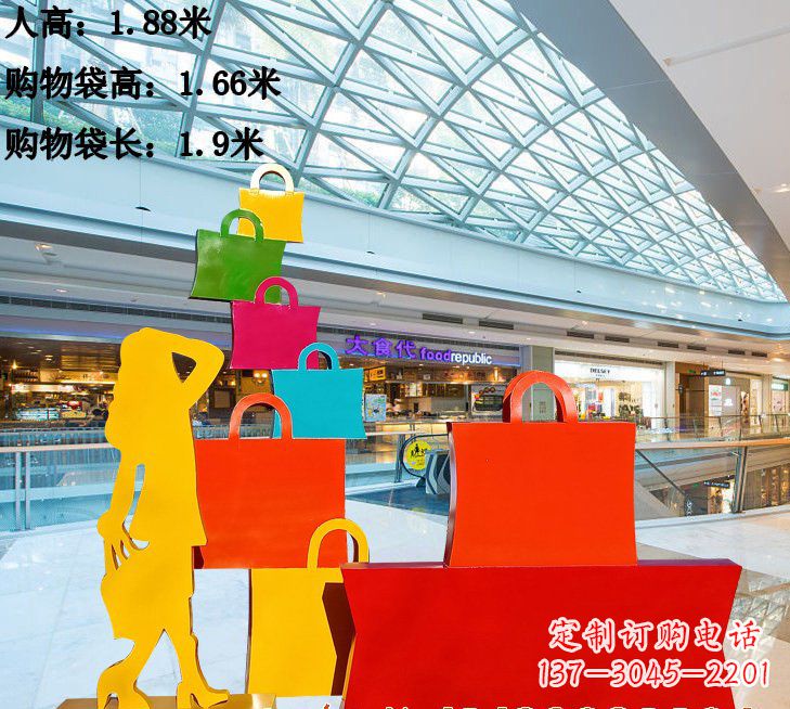 贵阳不锈钢购物袋雕塑艺术品的独特之处
