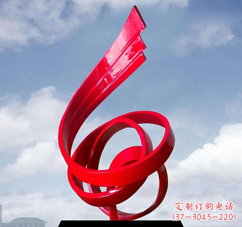 贵阳不锈钢广场城市飘带雕塑