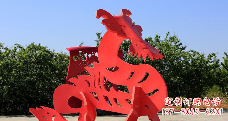 贵阳不锈钢广场抽象貔貅景观雕塑