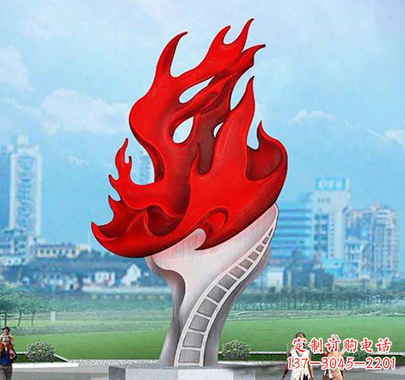 贵阳不锈钢广场火炬雕塑