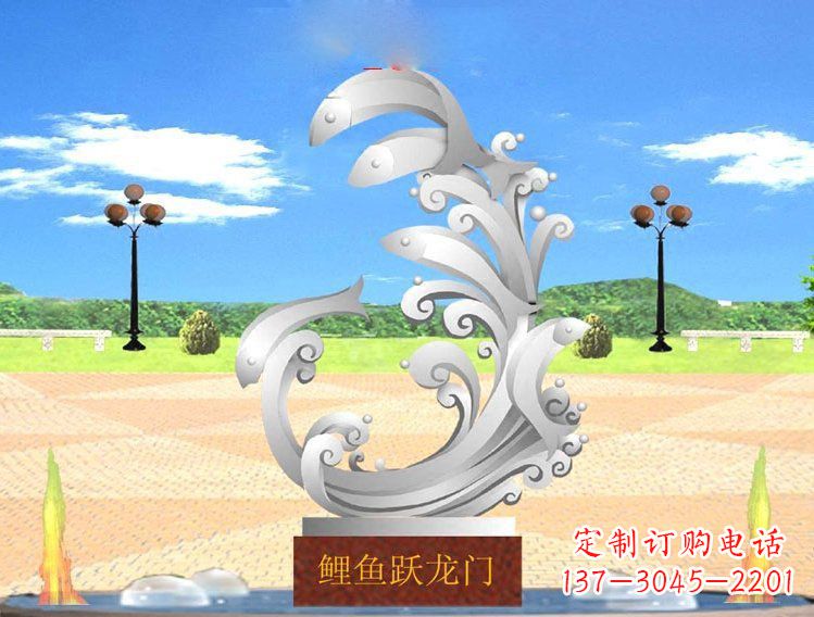 贵阳不锈钢广场上的龙雕塑