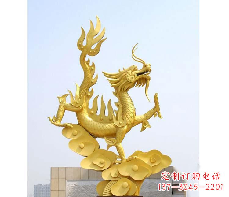 贵阳不锈钢广场龙腾虎跃雕塑