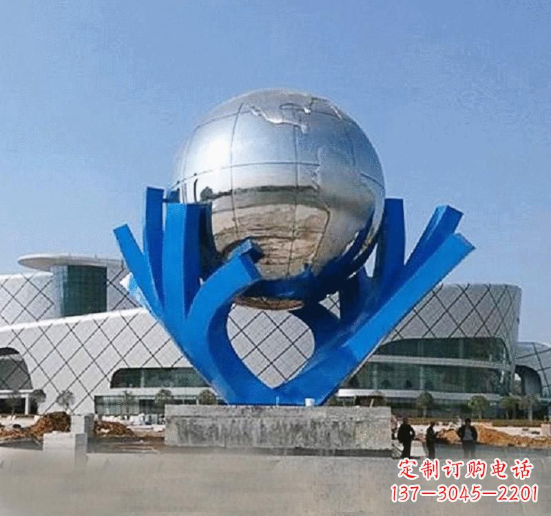 贵阳不锈钢地球雕塑缔造绿色家园