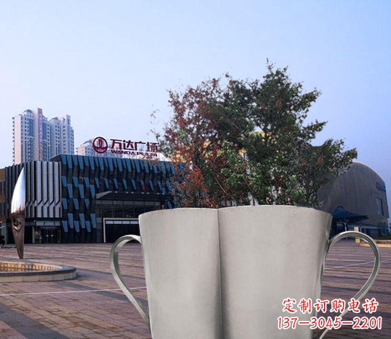 贵阳不锈钢花盆雕塑带来精致的艺术感受