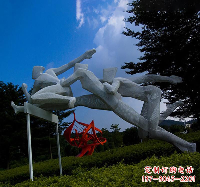 贵阳不锈钢中的运动员雕塑