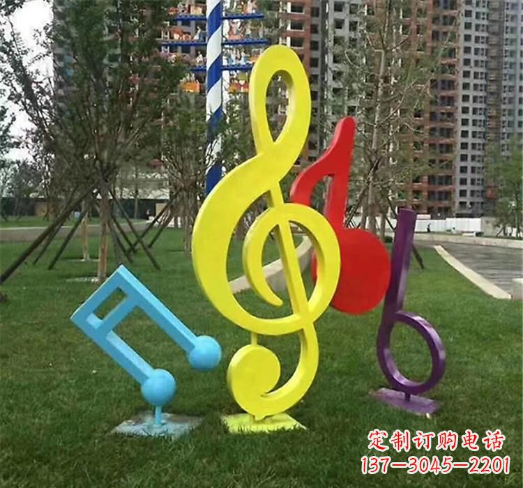 贵阳不锈钢音符雕塑音乐的流动之美