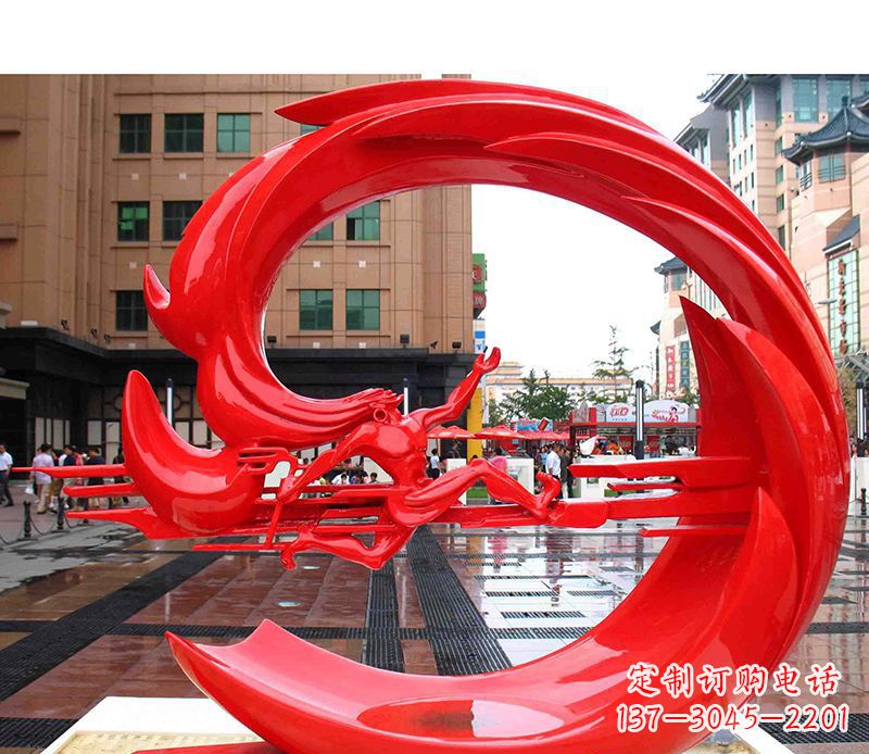 贵阳精美的不锈钢圆环雕塑