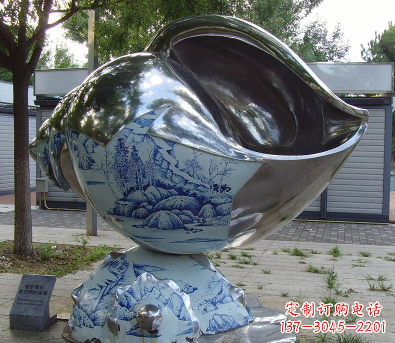 贵阳不锈钢海螺雕塑精致美观的艺术品