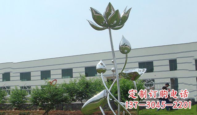 贵阳不锈钢荷花雕塑