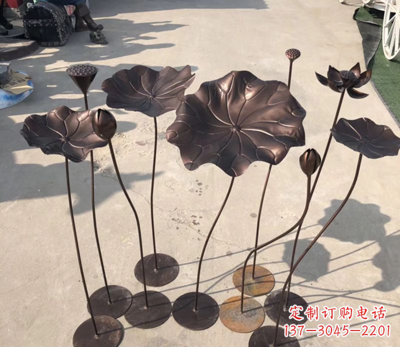 贵阳不锈钢荷花雕塑传承传统文化