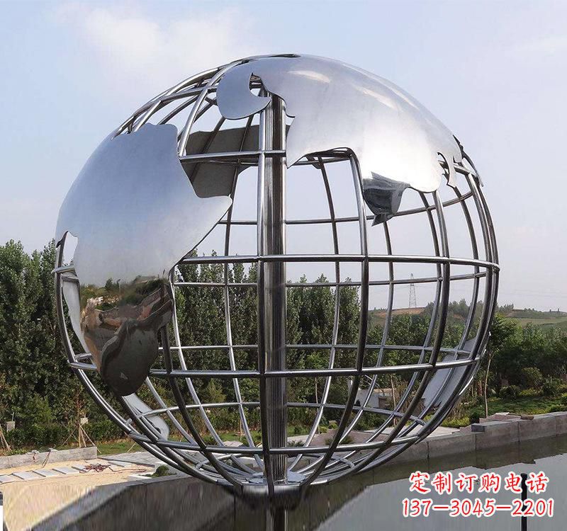 贵阳不锈钢户外地球仪雕塑