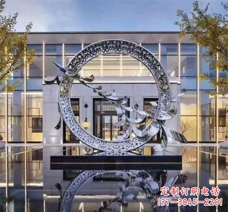 贵阳不锈钢户外大雁雕塑