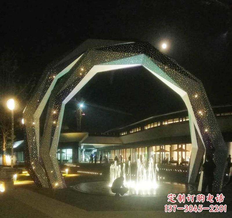 贵阳不锈钢户外拱门雕塑