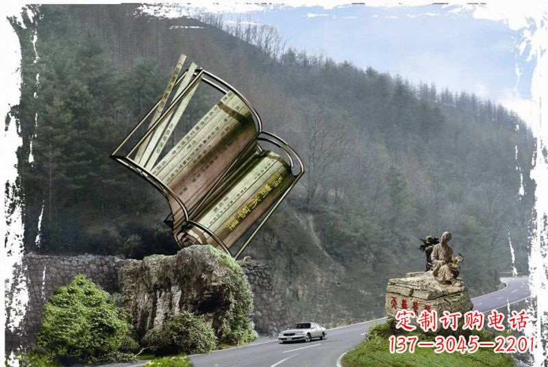贵阳神农本草经竹简雕塑——传承中华文化精髓
