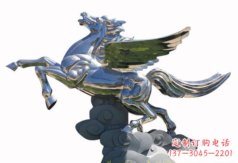 贵阳不锈钢镜面飞马雕塑