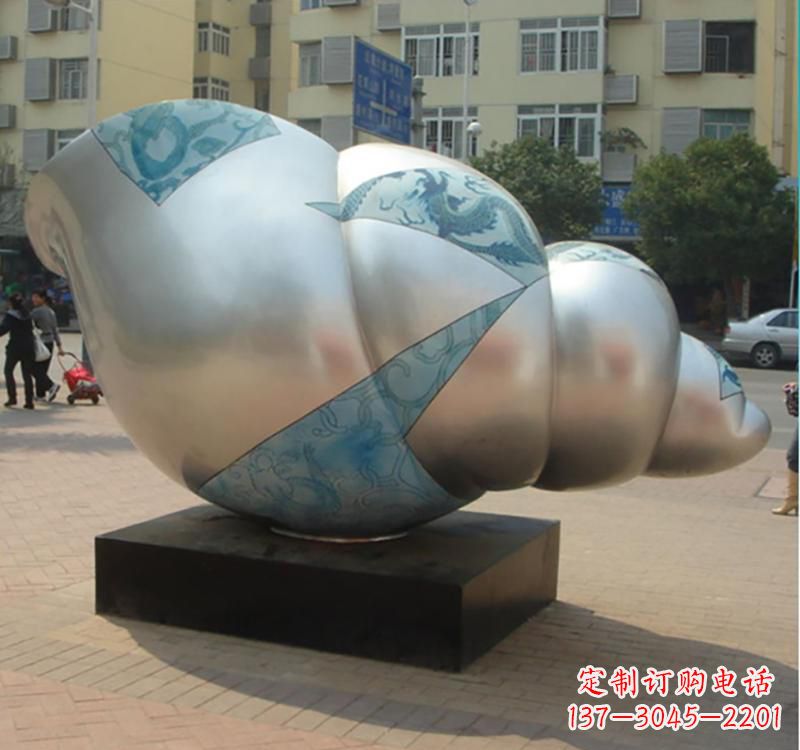 贵阳不锈钢海螺雕塑艺术的精美融合