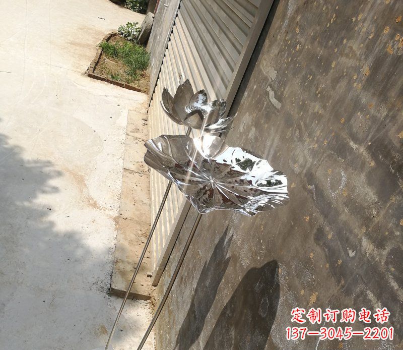 贵阳不锈钢荷叶雕塑精美的艺术瑰宝