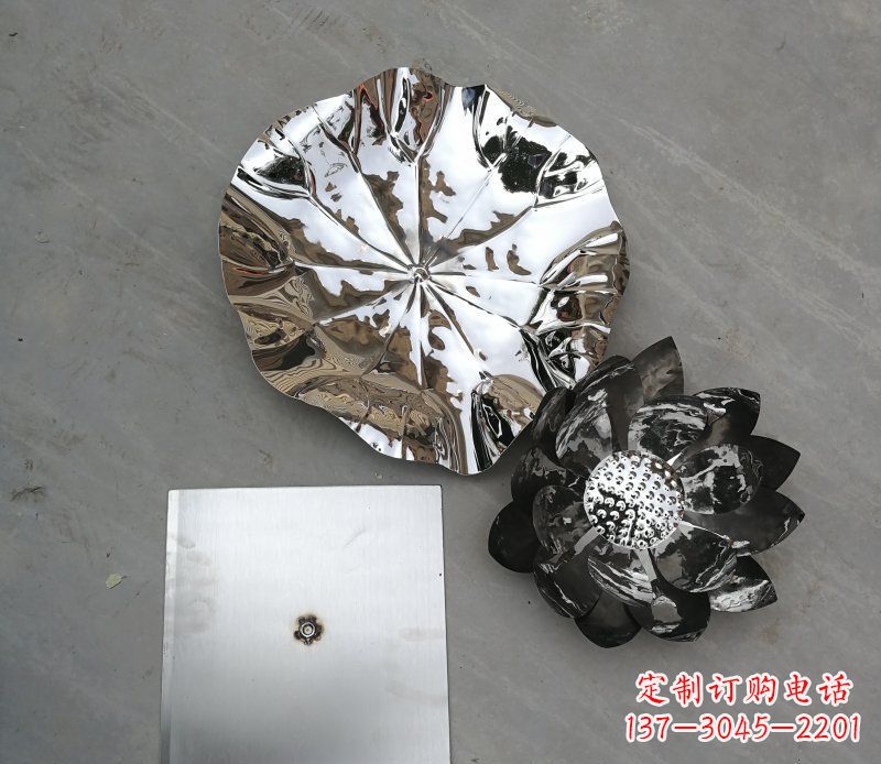 贵阳不锈钢荷叶公园景观雕塑