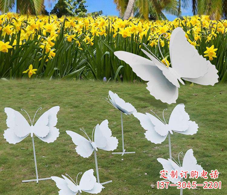 贵阳不锈钢镜面蝴蝶雕塑演绎美丽传奇