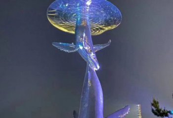 贵阳不锈钢鲸鱼雕塑——传承着海洋的精灵魅力