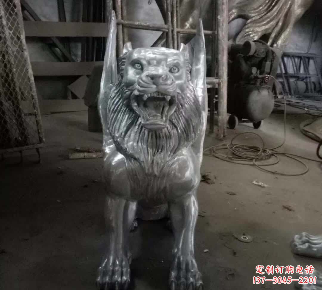贵阳不锈钢老虎雕塑经典的艺术品