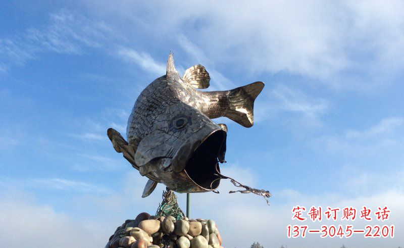 贵阳不锈钢鲤鱼雕塑传承中国传统文化
