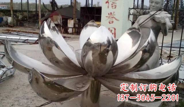 贵阳不锈钢莲花雕塑精美绝伦
