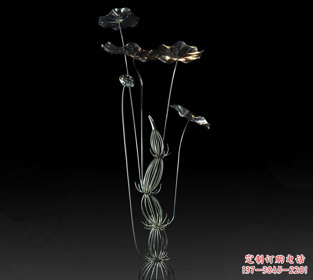 贵阳不锈钢荷叶雕塑精致优雅的艺术宝藏
