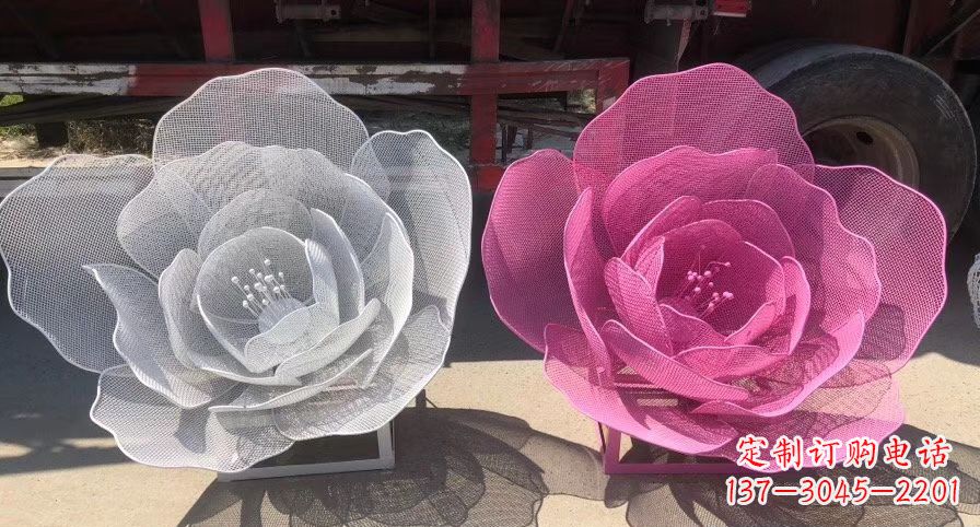 贵阳不锈钢荷花雕塑，给公园带来优雅美景