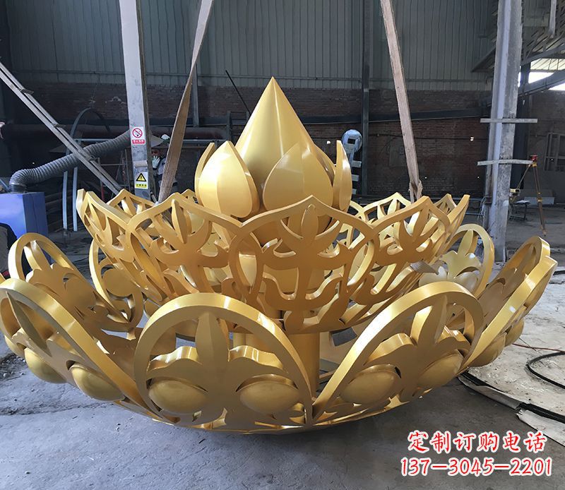贵阳不锈钢莲花雕塑精美绝伦