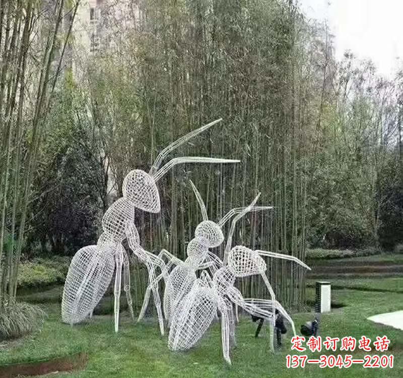 贵阳不锈钢镂空蚂蚁雕塑艺术细节的精彩绝伦
