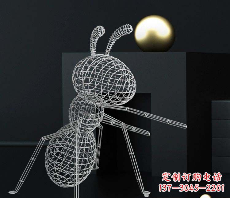 贵阳不锈钢镂空蚂蚁雕塑艺术与科技的结合