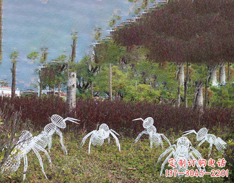 贵阳不锈钢蚂蚁镂空雕塑艺术与自然的完美结合