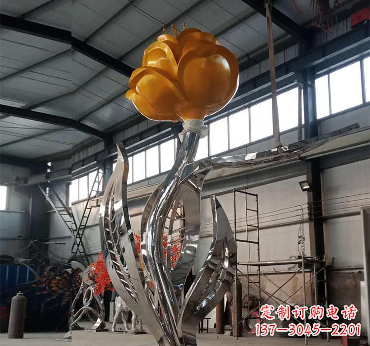 贵阳不锈钢玫瑰花雕塑一款非凡的艺术品