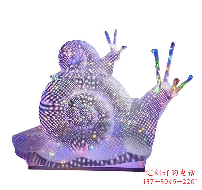 贵阳不锈钢蜗牛雕塑一件精美的艺术品