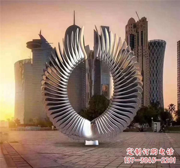 贵阳不锈钢喷泉雕塑灵动的艺术美学