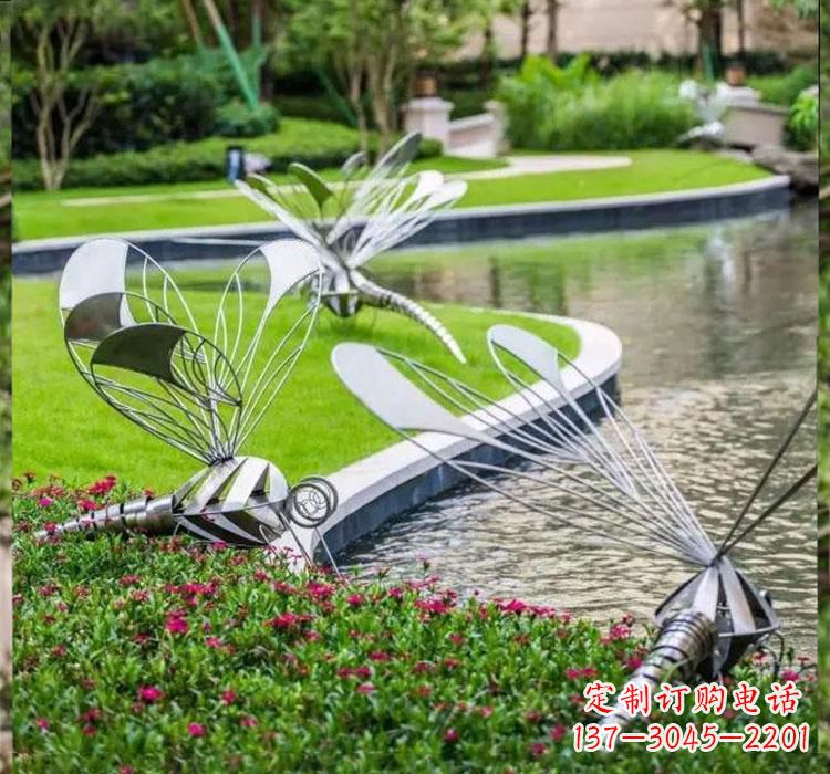 贵阳不锈钢蜻蜓一件完美的动物雕塑