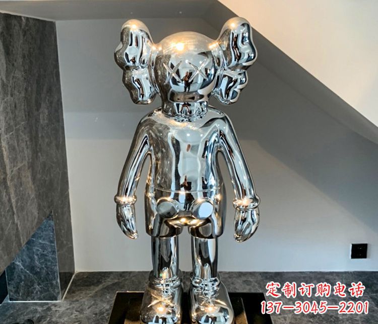 贵阳精致的不锈钢机器人雕塑