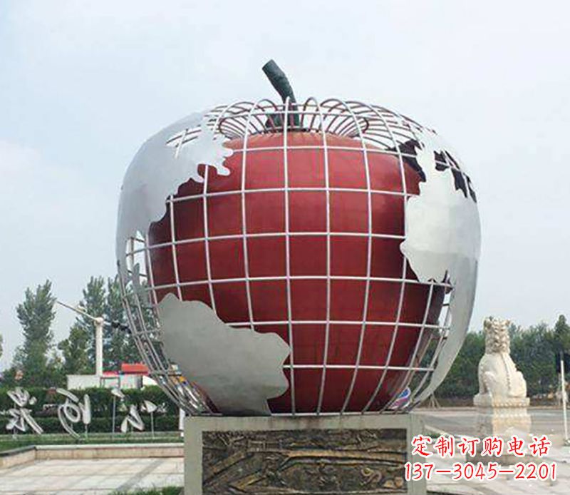 贵阳不锈钢水果雕塑艺术品精美绝伦