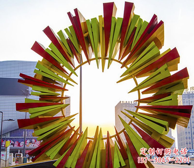 贵阳绚烂太阳,精美不锈钢太阳花雕塑