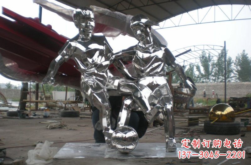 贵阳不锈钢足球雕塑精美的艺术品
